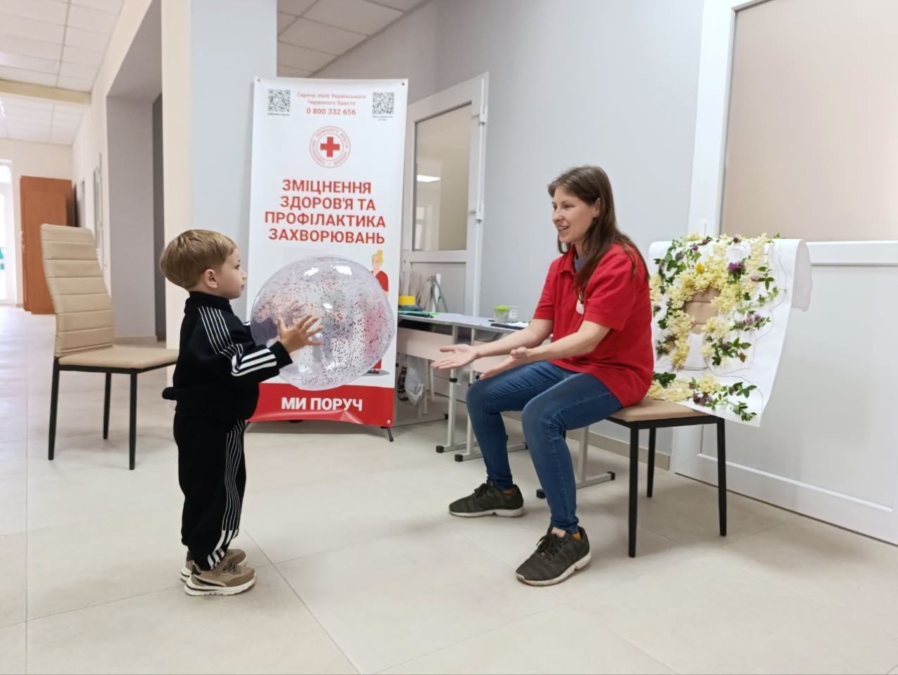 A «Physical activity» session at the «World of Harmony» kindergarten